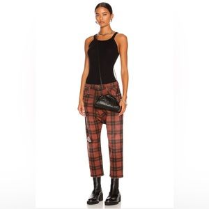 R13 Pants Jumpsuits R3 Tailored Drop In Ash Red Plaid Poshmark